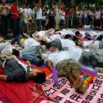 “Die-in”, IDAHO (The International Day Against Homophobia Transphobia and Biphobia) March, Hong Kong, 2007