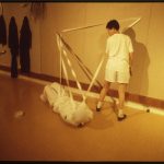 “Object-act-ivities,” performance-installation. Co-produced with P. K. Leung, Choi Yan-chi and C. Y. Mui, et al. Sheung Wan Cultural Centre, 1989
