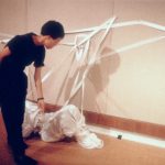 “Object-act-ivities,” performance-installation. Co-produced with P. K. Leung, Choi Yan-chi and C. Y. Mui, et al. Sheung Wan Cultural Centre, 1989